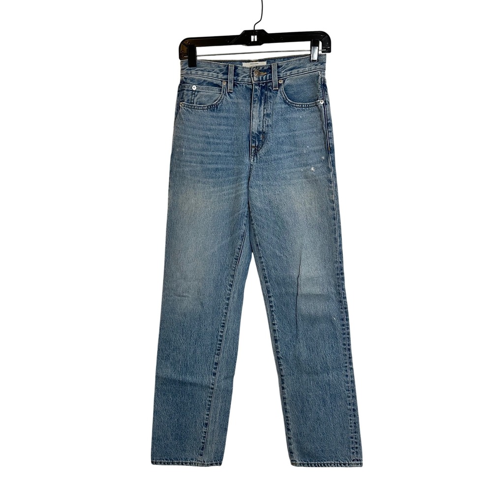 SLVRLAKE London Jeans Size 25 Heartache Blue High Rise Straight Leg Denim